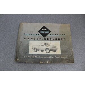 Ford Manual Gray 1992/1993 Ranger Explorer Maintenance Repair Guide